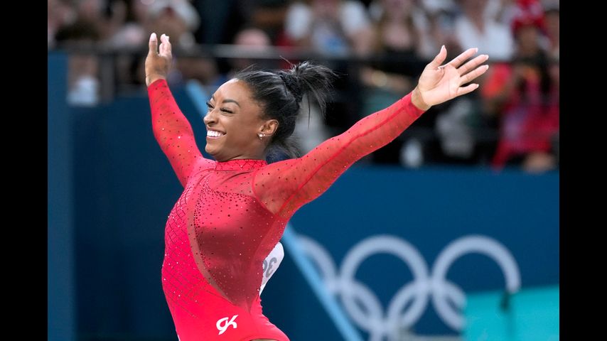 Simone Biles captures her seventh Olympic gold medal by winning women's vault for a second time