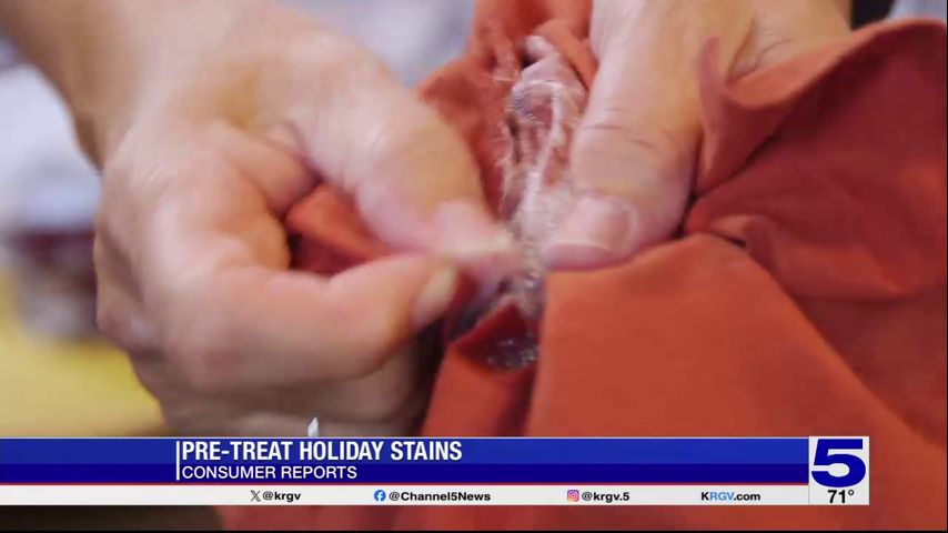 Consumer Reports: Pre-treat those holiday stains