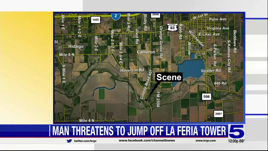 Sheriff: Man brought down from antenna tower in La Feria