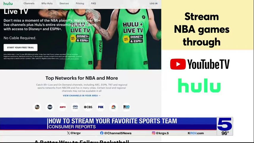 Consumer Reports: How to stream your favorite sports team