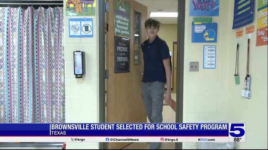 Brownsville student selected for Texas school safety program