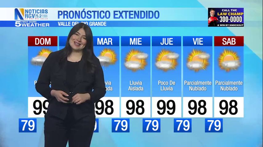 Sábado 10 de agosto: Poco de lluvia en los altos 90s