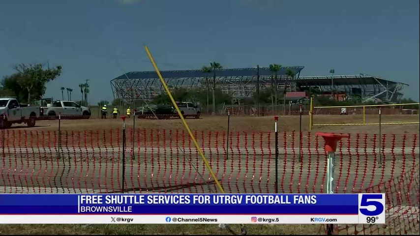 UTRGV offering shuttle service to Brownsville students for inaugural football game
