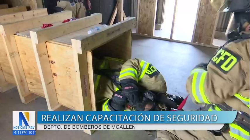 Bomberos de McAllen realizan entrenamientos de seguridad