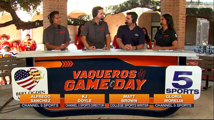 National college sports writer discusses UTRGV football with Channel 5 Sports Team