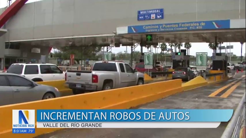 Aumentan los robos de autos en el condado Cameron