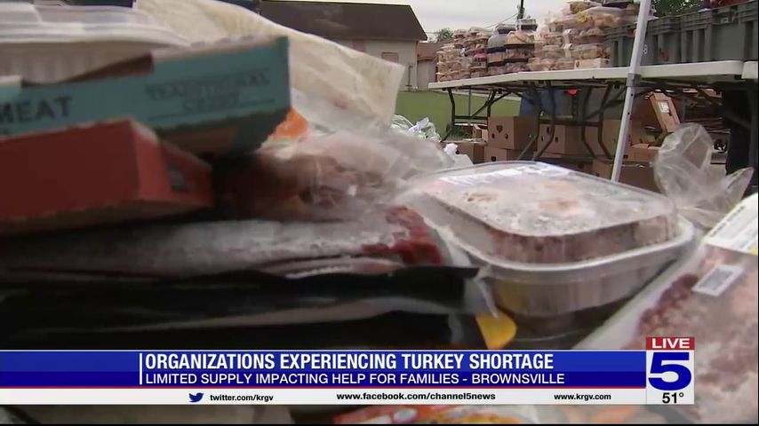 Organizations distributing meals experiencing turkey shortage