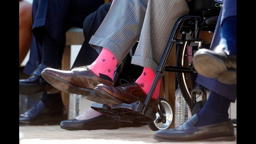 Not just a fashion statement: Bush's socks spoke volumes