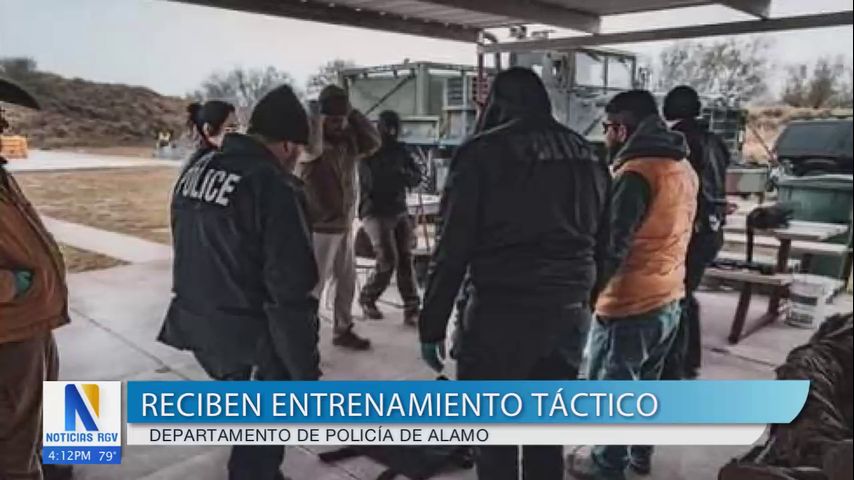 Oficiales de Álamo se capacitan en entrenamientos tácticos de seguridad