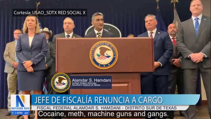 Alamdar S. Hamdani anuncia su salida como fiscal federal en el sur de Texas