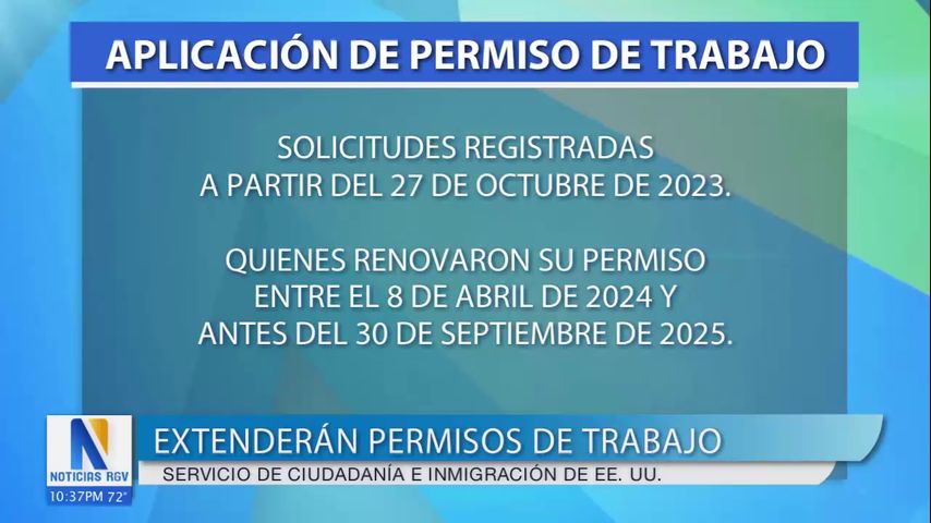 Servicios de ciudadanía e inmigración de Estados Unidos extenderán permisos de trabajo