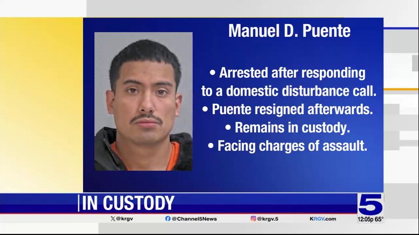 Off-duty McAllen police officer arrested for domestic disturbance