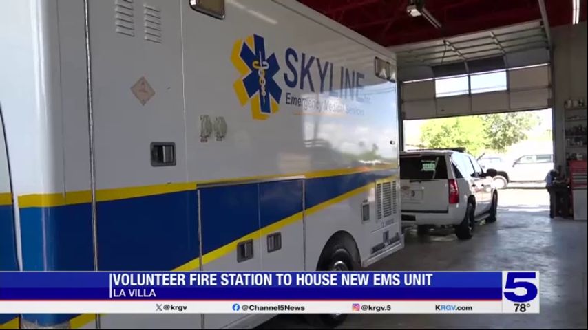 La Villa fire station housing new EMS unit