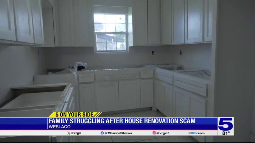 Weslaco family struggling after house renovation scam