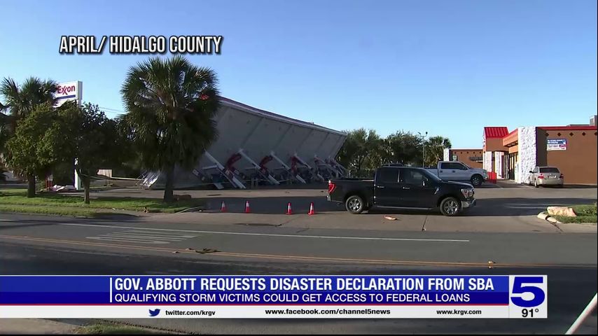 Abbott requesting disaster declaration from small business administration