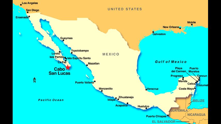 Cabo San Lucas World Map Mexico rescues 15 children in Cabo San Lucas resort