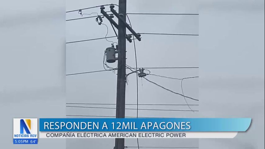 AEP responde a más de 12,000 apagones en todo el Valle