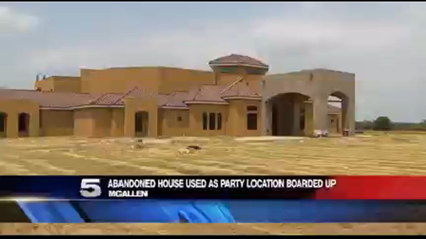 Abandoned Property Used as Party Location Boarded Up