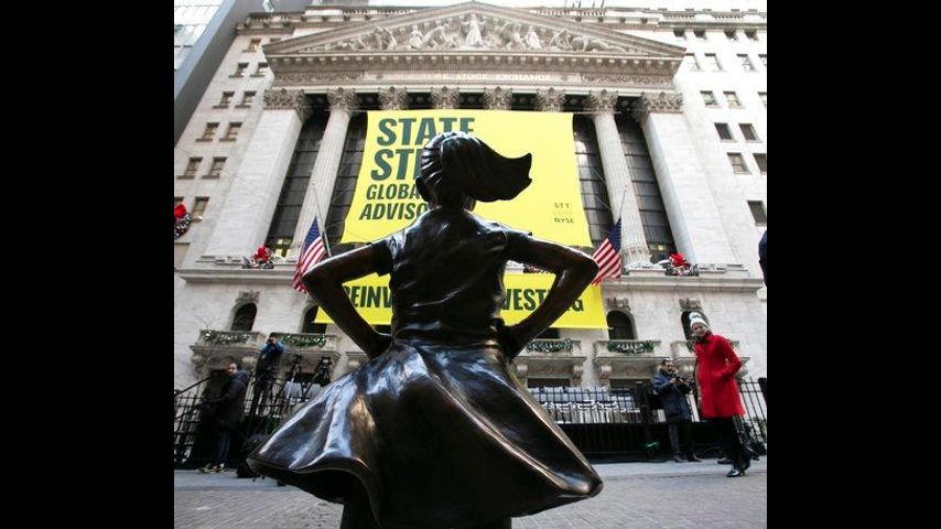 Wall Street's Fearless Girl statue gets new place of honor