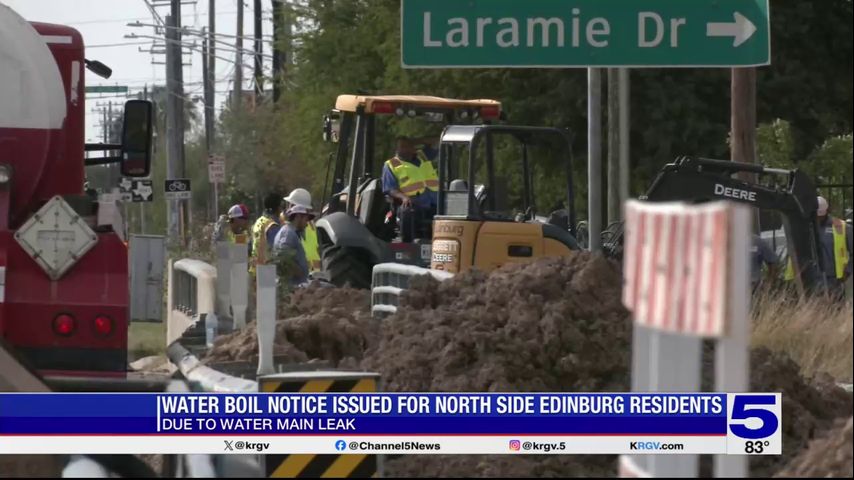 City of Edinburg issues water boil notice for residents