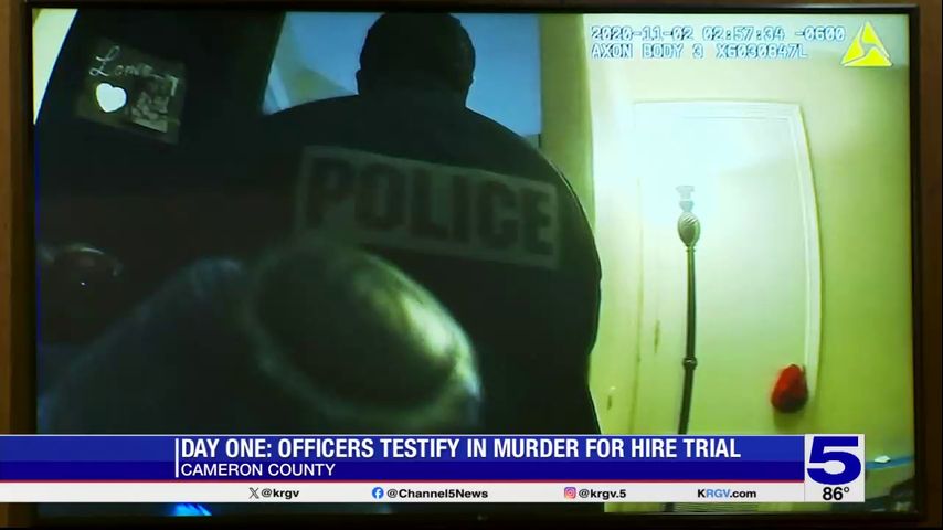 Body camera footage of crime scene in Brownsville murder for hire case shown to jurors