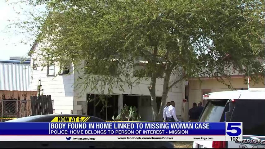 Mission police: Body found in home of person of interest linked to missing woman case