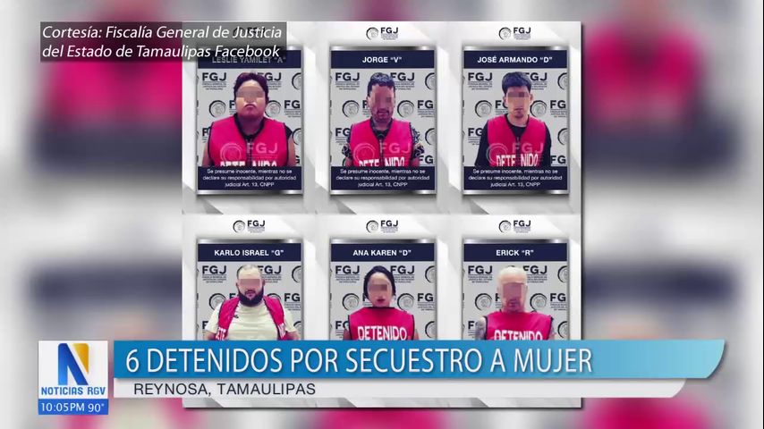 Policía de Tamaulipas detiene a 6 sospechosos de secuestro en Reynosa