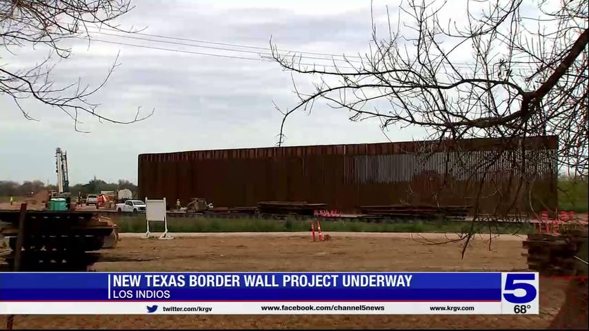 Texas starts newest border wall project in Los Indios