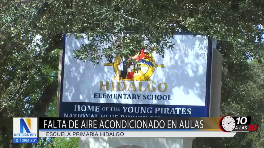 Estudiantes de la escuela Primaria Hidalgo lidian con calor extremo por falta de aire acondicionado