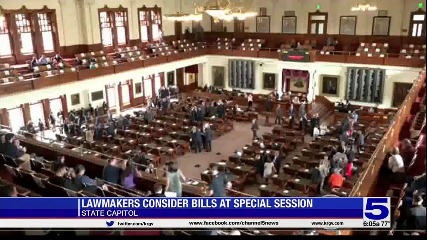 Texas lawmakers consider bills at special session