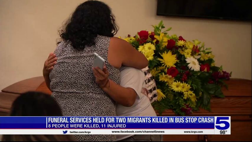 Funeral services held for two migrants killed in Brownsville bus stop crash