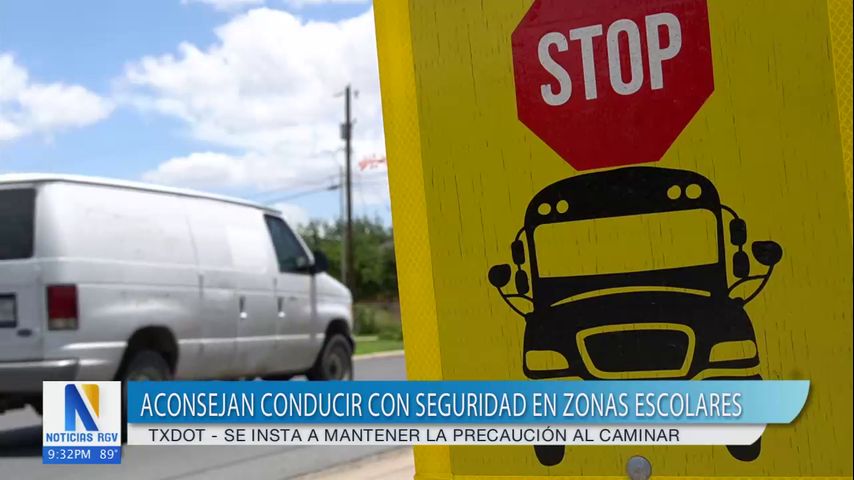 TxDOT aconseja a los conductores manejar con precaución en las zonas escolares