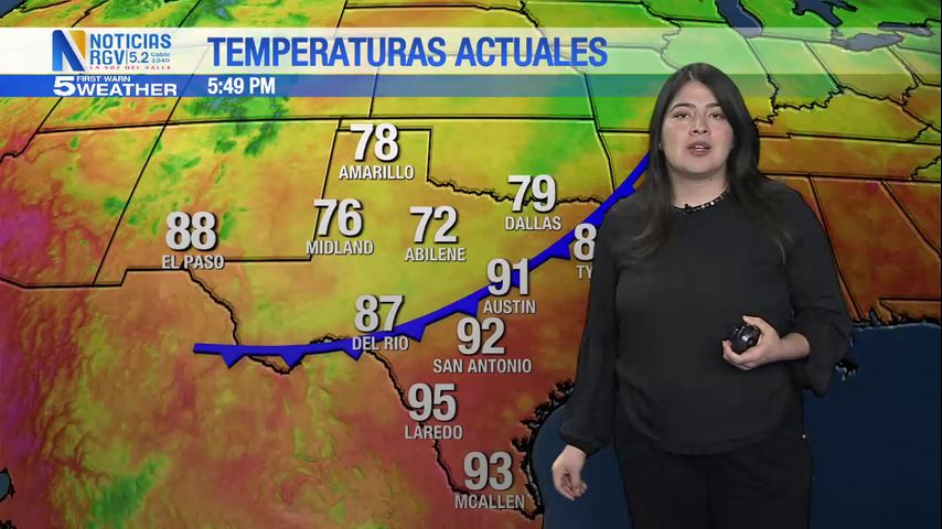 Lunes 23 de Septiembre: Parcialmente nublado, temperaturas en los 80s