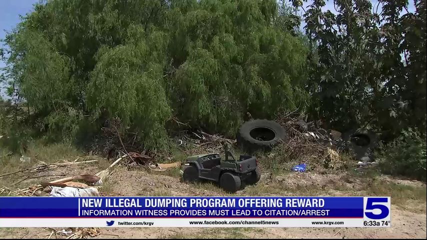 New illegal dumping program offering reward in Hidalgo County