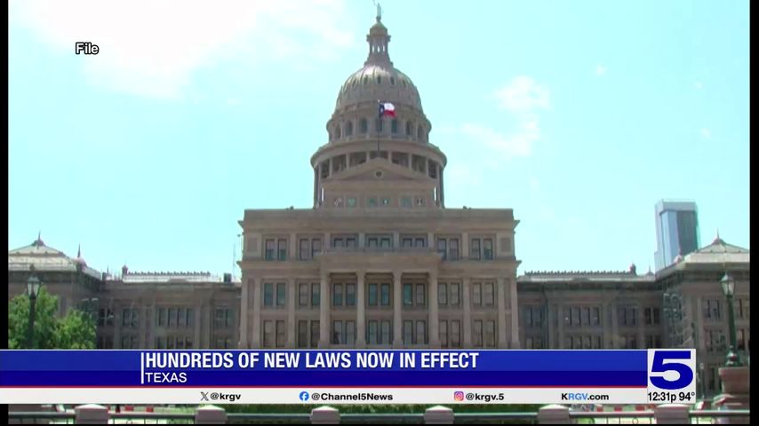More than 800 new laws taking effect in Texas impact public safety, school funding