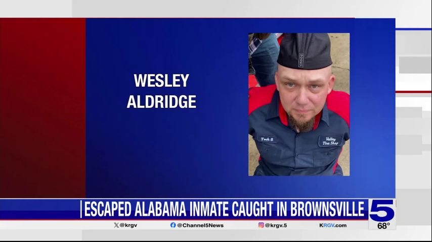 Escaped Alabama inmate caught in Brownsville