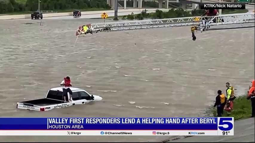 Valley first responders assisting with Beryl recovery efforts in Houston