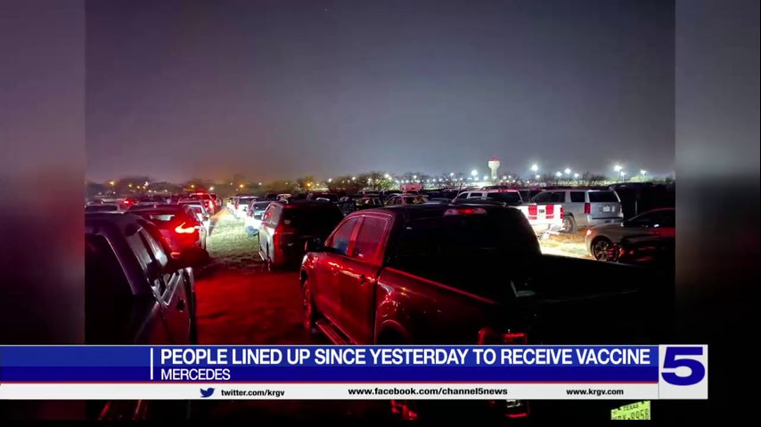 Hidalgo County's first COVID-19 vaccination clinic hits capacity hours before opening