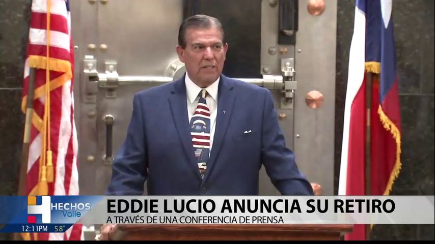 El senador estatal Eddie Lucio Jr.anunció el jueves que no buscará la reelección al final de su mandato actual