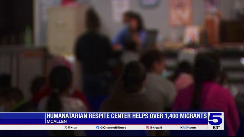 McAllen respite center seeing increase in migrants coming into the shelter