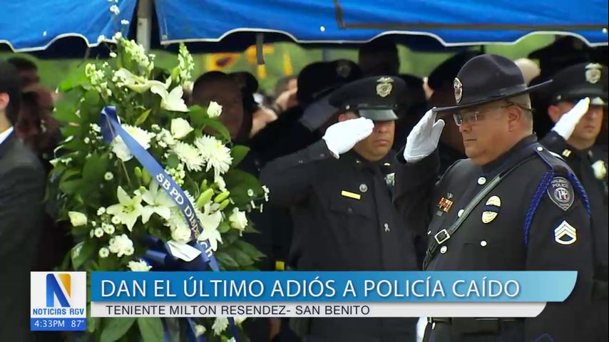 Funeral de Milton Resendez, teniente fallecido de San Benito