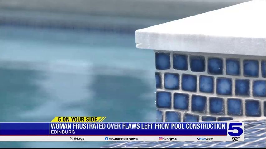 5 On Your Side: Woman frustrated over pool construction flaws