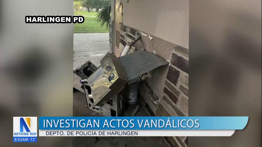 Policía de Harlingen busca a los responsables de actos vandálicos contra parques públicos