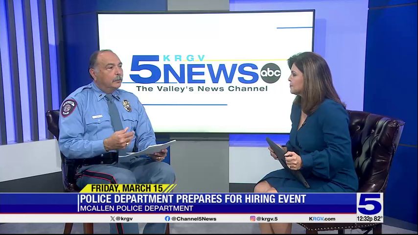 The McAllen Police Department prepares for hiring event