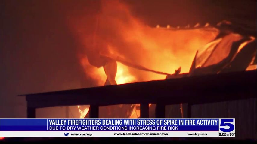 Valley firefighters dealing with stress of spike in fire activity