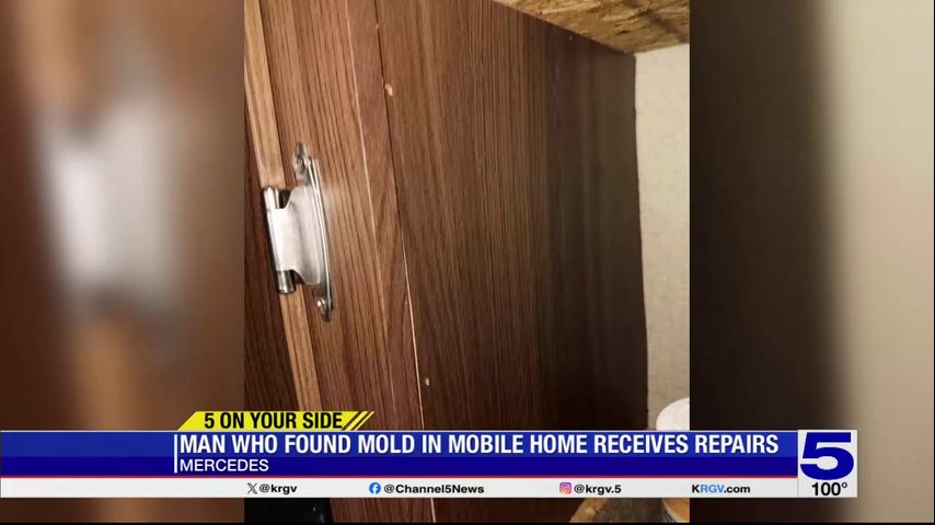 5 On Your Side: Man who found mold in newly purchased mobile home receives repairs