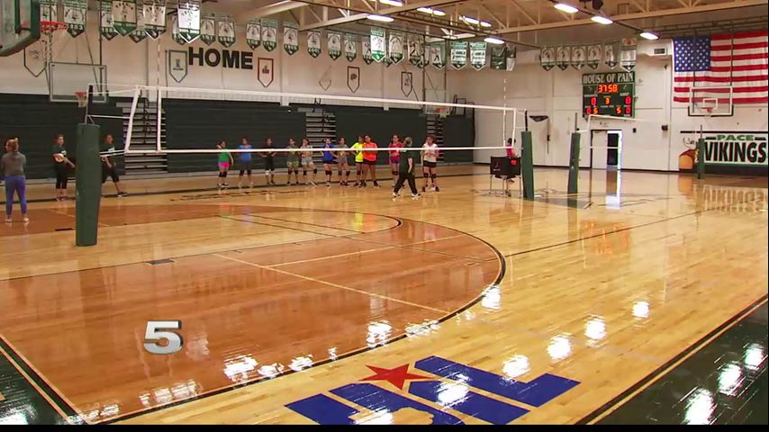 Brownsville Pace Updates Gym Floor