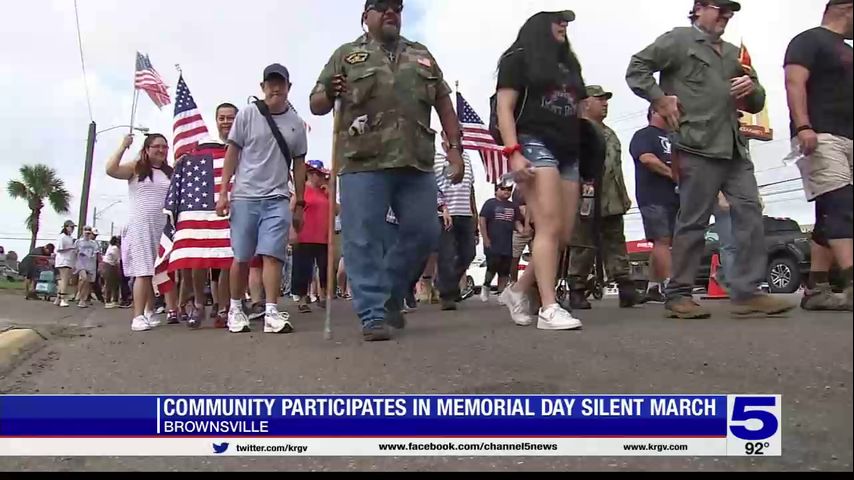 Community participates in Memorial Day march in Brownsville