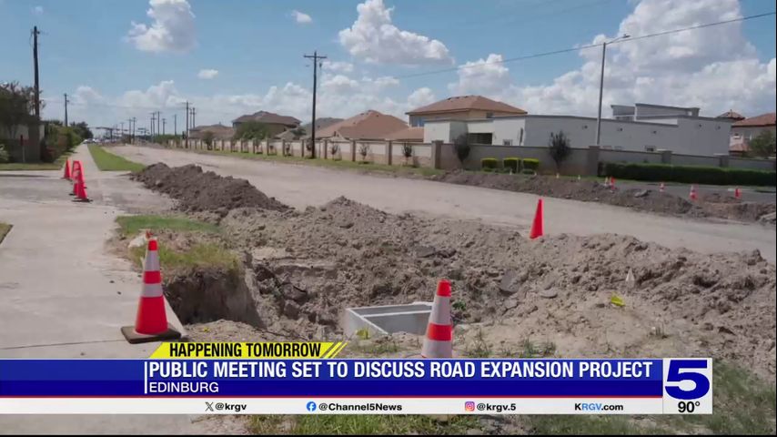 Edinburg to host public meeting on road expansion project