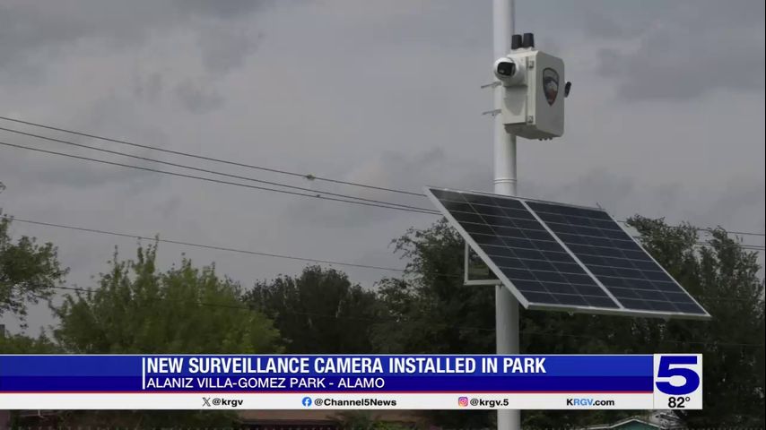 New surveillance camera installed at Alamo park
